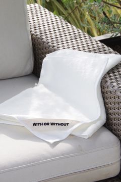 Face Towel / シルク混 フェイスタオル (ホワイト)