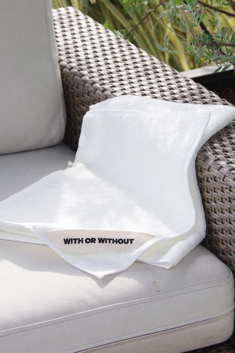 Face Towel / シルク混 フェイスタオル (ホワイト)