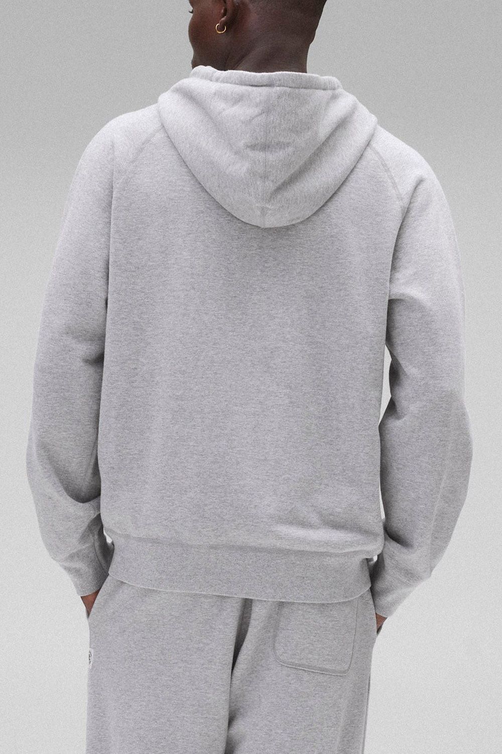 【国内正規品】【STANDARD FIT】 MIDWEIGHT TERRY ZIP HOODIE / ミッドウェイトテリー フルジップパーカー (ヘザーグレー)
