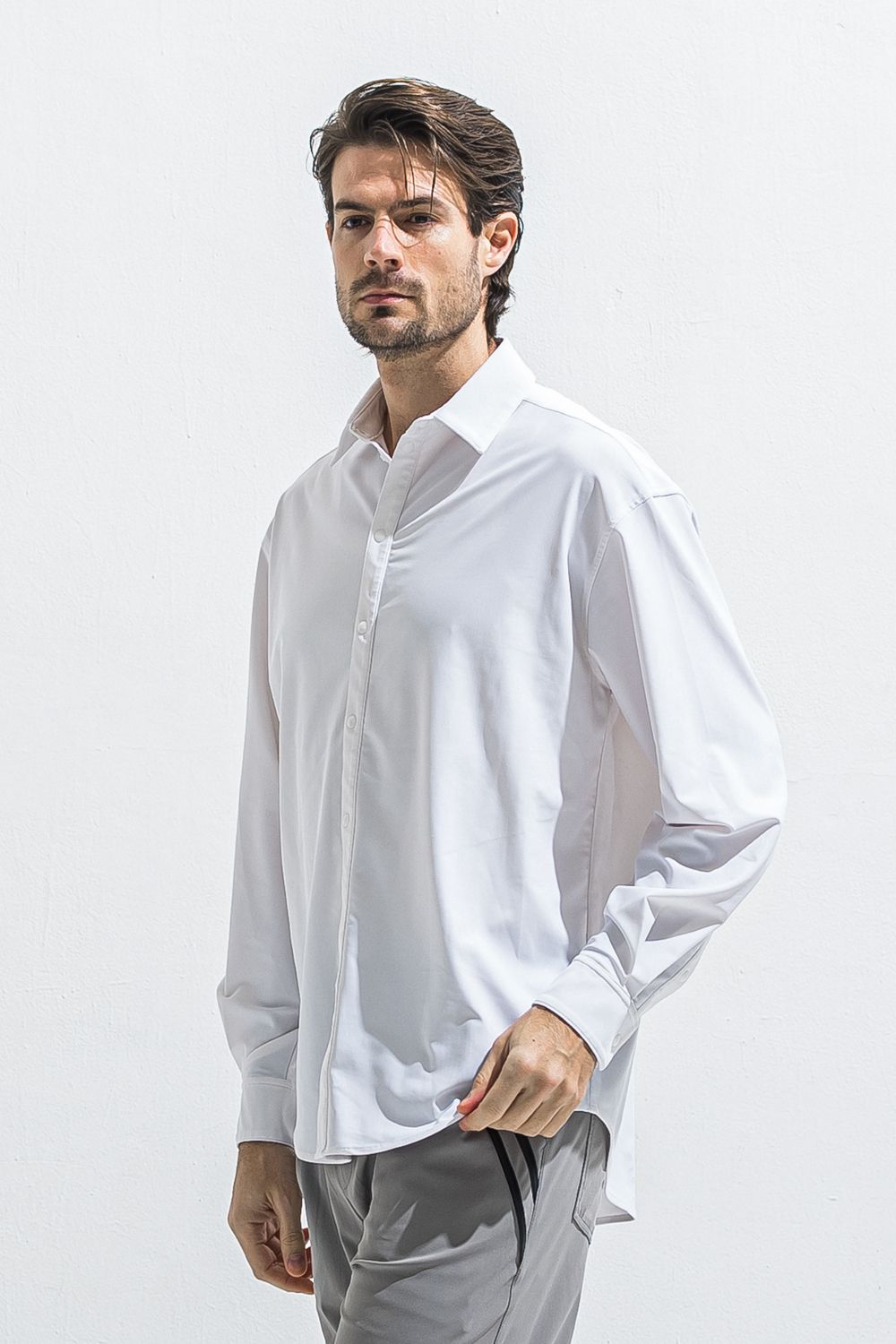 RUSH JACK SHIRTS / ラッシュガード ロングスリーブシャツ （ホワイト） (4月中旬入荷予定) ※オーダー締切:2月15日(日)18時