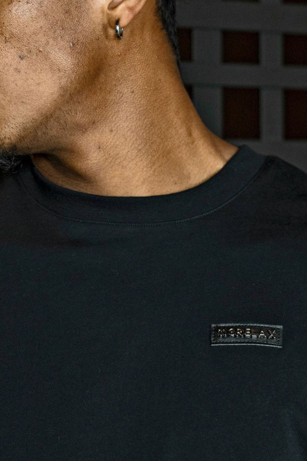 PLATE LONG T-SHIRT / プレート ロングTシャツ (ブラック)