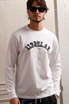 PAISLEY LOGO LONG T-SHIRT / ペイズリーロゴ ロングスリーブ クルーネックTシャツ ホワイト