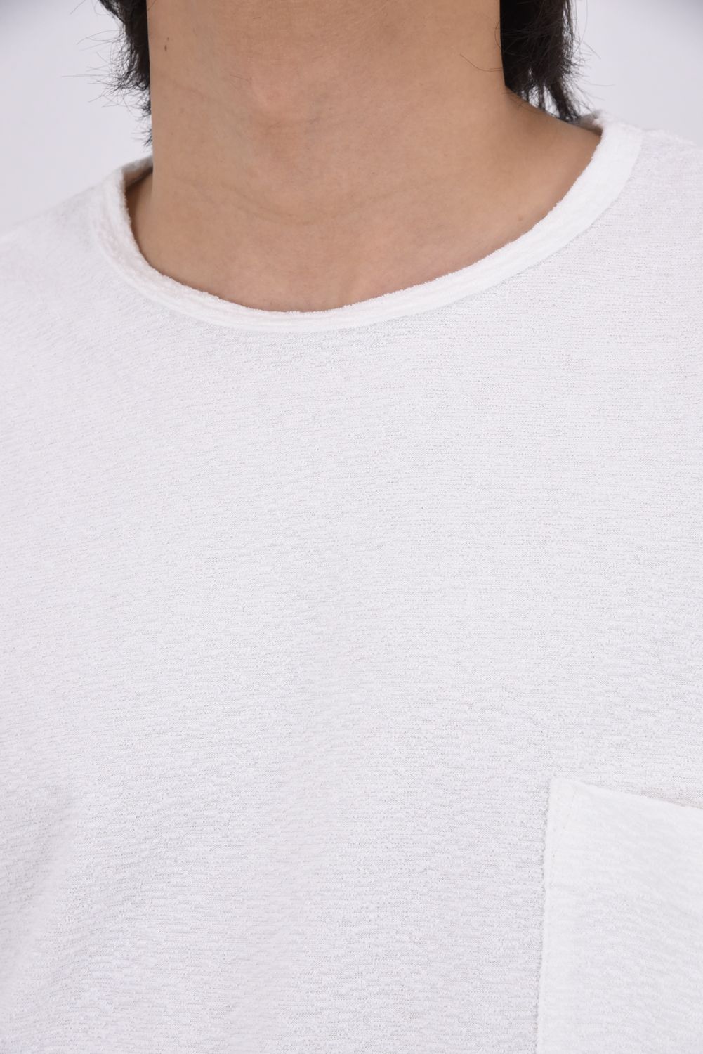 PILE OVER TEE / パイル オーバーサイズ Tシャツ （ホワイト）