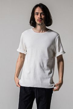 CUT OFF THERMAL TEE / カットオフ サーマル Tシャツ (ホワイト) (3月中旬入荷予定)
