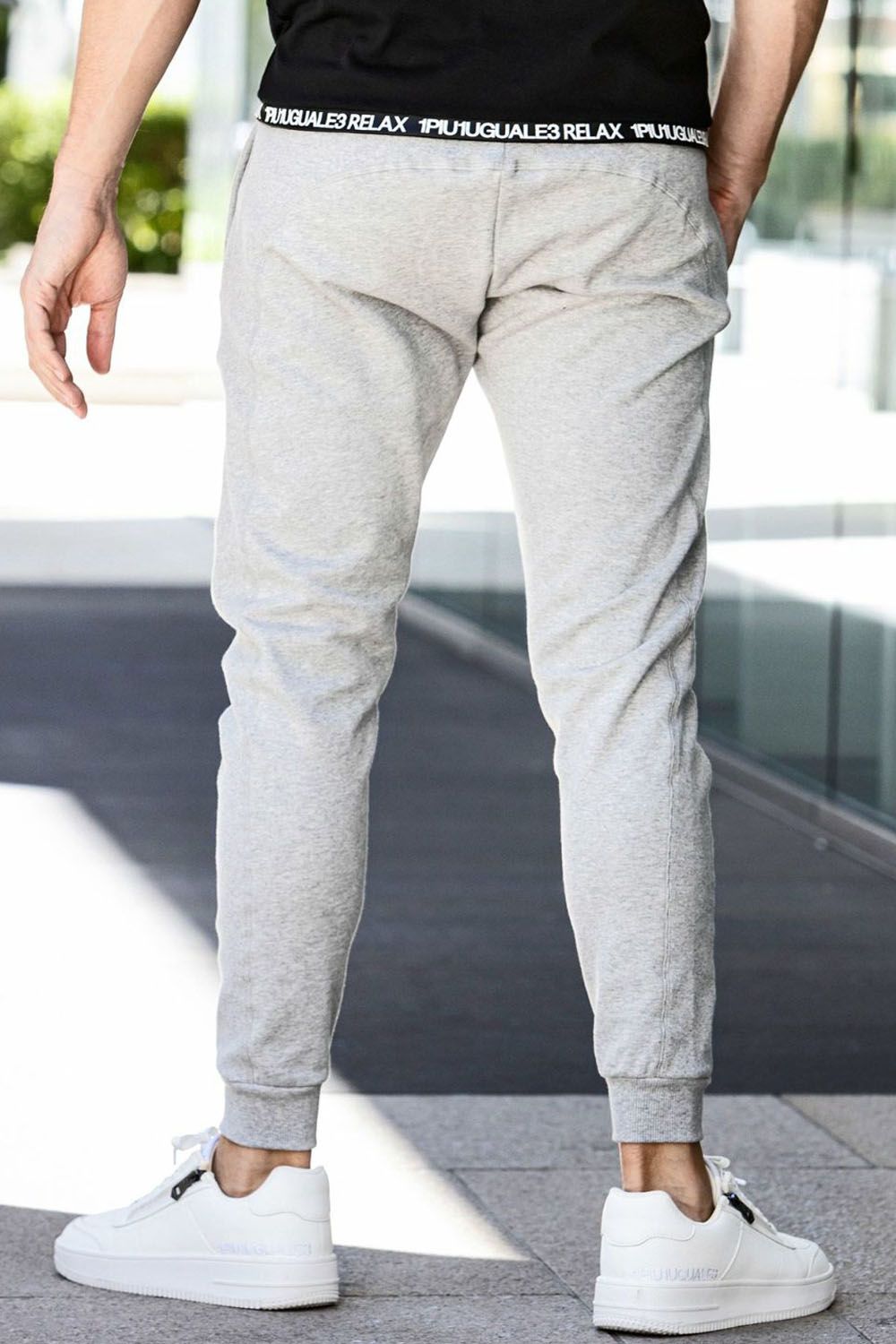 CIRCLE LONG PANTS / サークルロゴ スウェットパンツ (グレー)