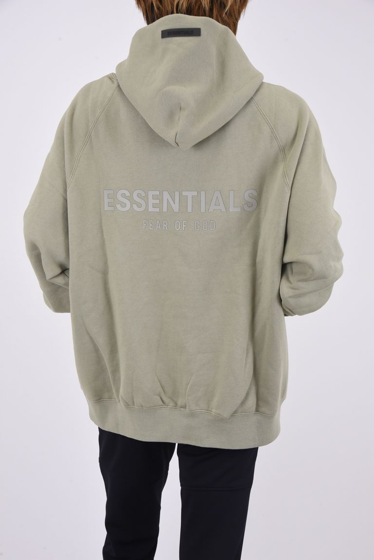 FOG ESSENTIALS - PULL OVER HOODIE BLACK LOGO / 裏起毛 バック  