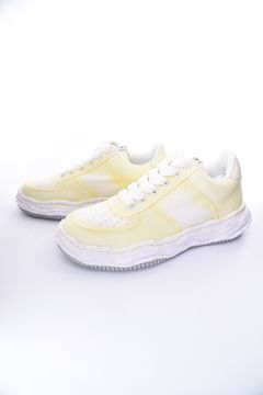 "WAYNE" OG Sole Effect Canvas Low-top Sneaker / オリジナルソール スプレーエフェクト キャンバス ローカットスニーカー ホワイト