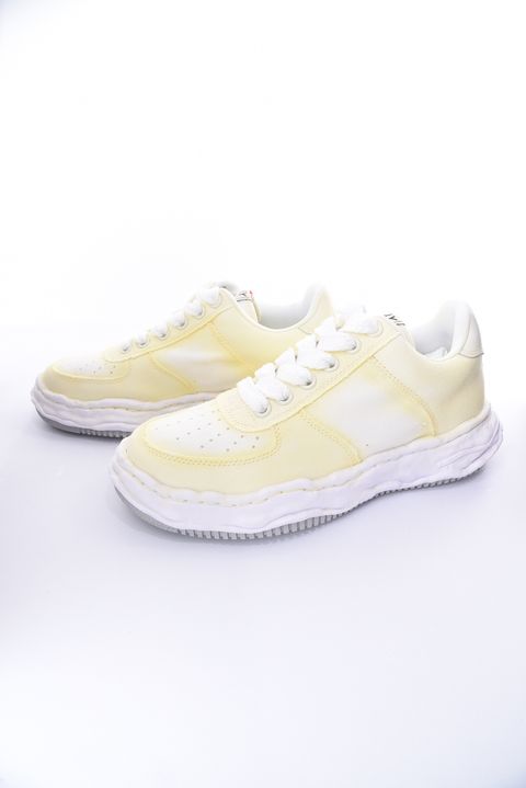 "WAYNE" OG Sole Effect Canvas Low-top Sneaker / オリジナルソール スプレーエフェクト キャンバス ローカットスニーカー ホワイト