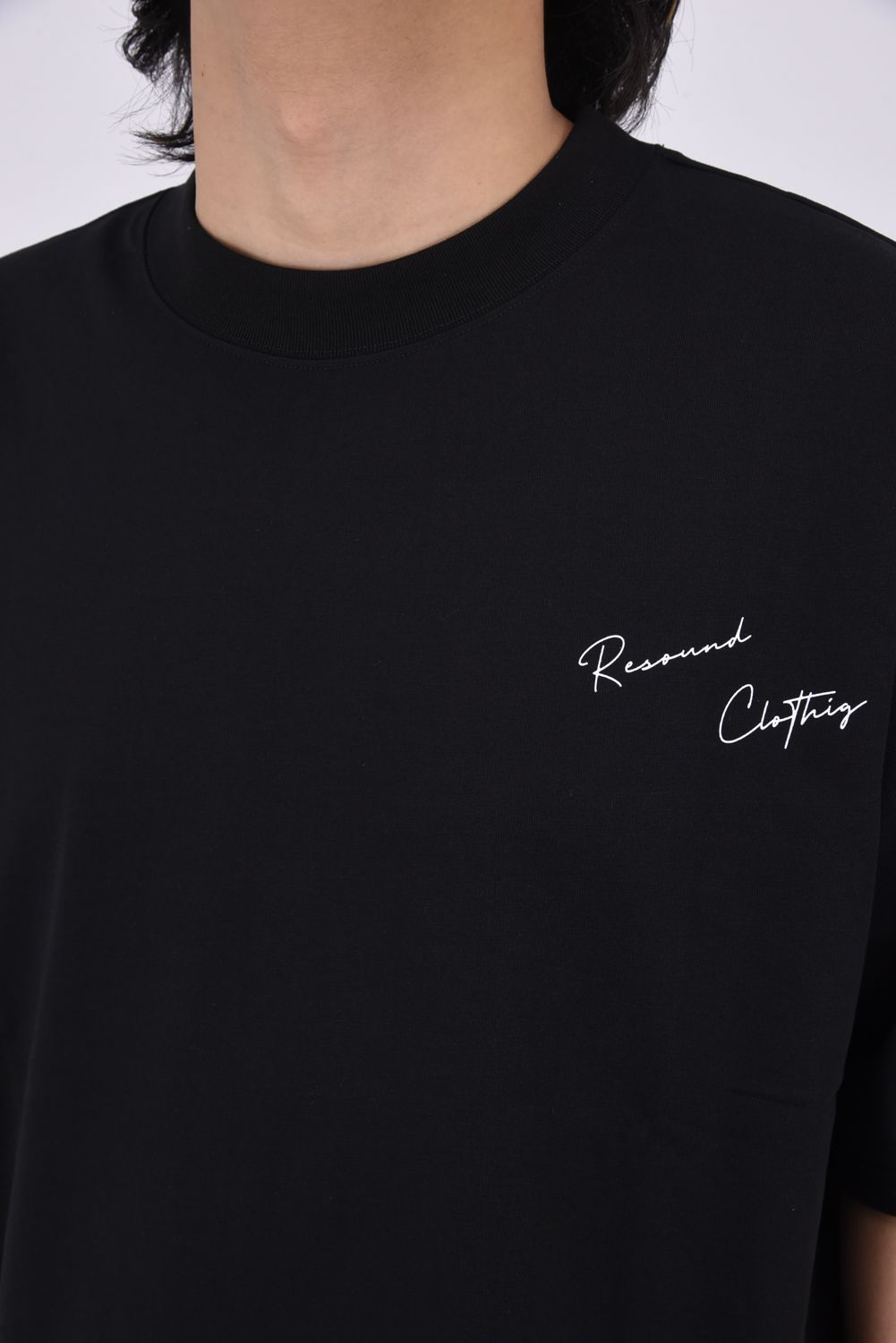 BACK PHOTO OVER TEE / バックフォト オーバーTシャツ ブラック
