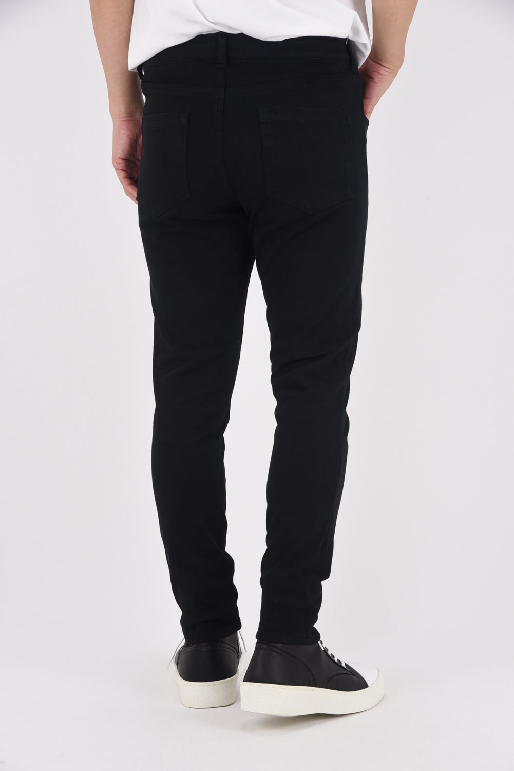 MICK DENIM JERSEY / 定番 デニム ジャージーンズ ブラック
