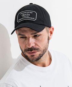 low cap / ロゴキャップ ワッペンブラック