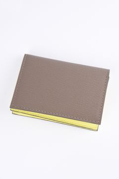 【残り1点】 BUSINESS CARD HOLDER / LA351GT 名刺入れ グレー/イエロー