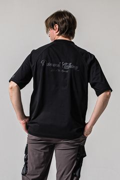 BACK RC raglan OVER TEE / バックロゴ ラグランスリーブ オーバーサイズTシャツ (ブラック) (4月上旬入荷予定)