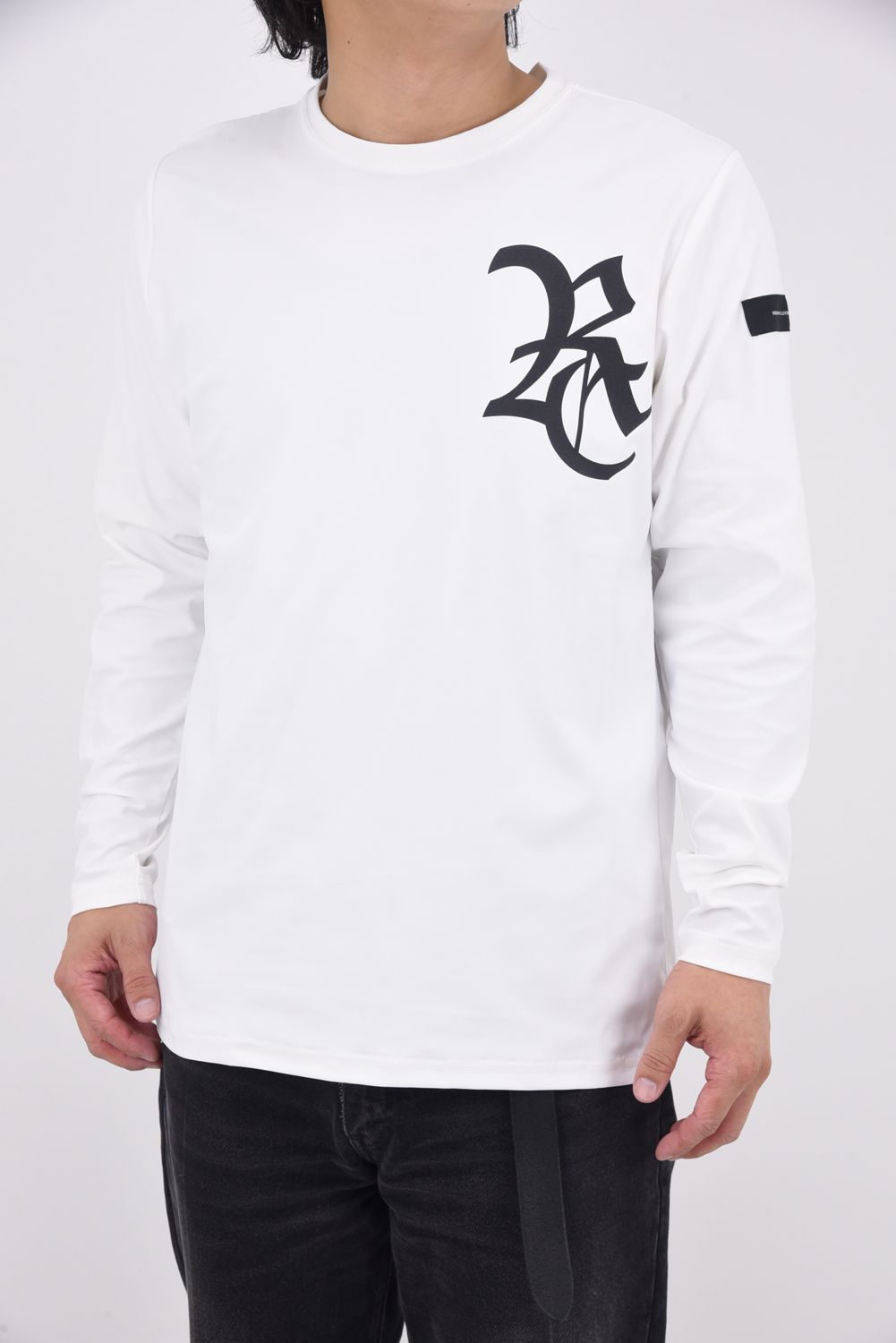 RC nylon longsleave Tee / RCロゴ ナイロン ロングスリーブTシャツ ホワイト