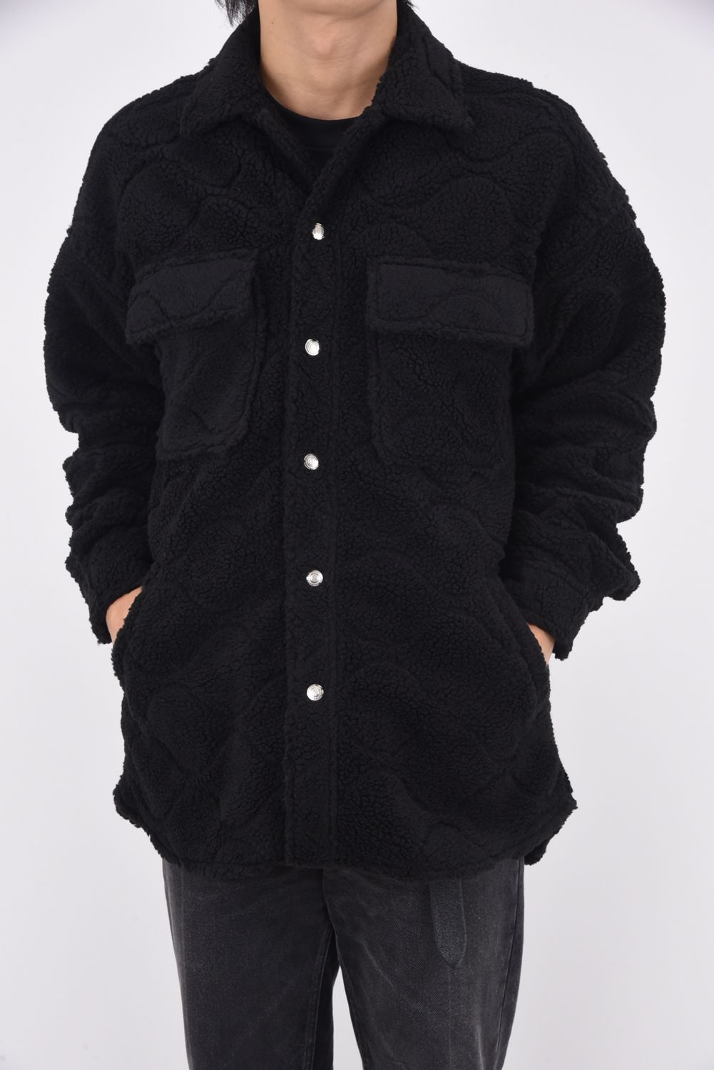 CPO  BOA SHIRTS JK  / ボア シャツ ジャケット (ブラック)