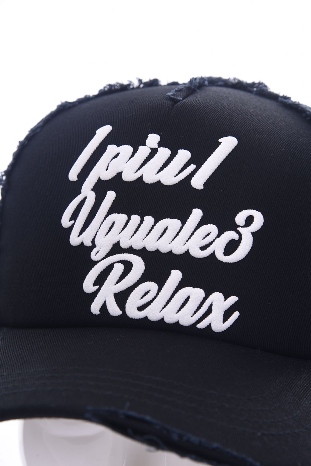 3 STEPS LOGO CAP / 泡プリントロゴ キャップ ブラック