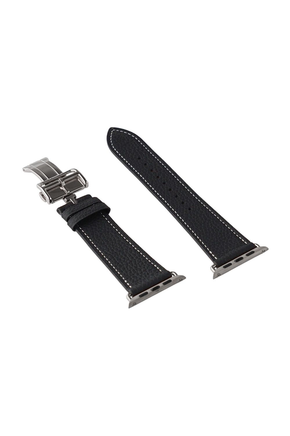 Apple Watch Leather Band / Apple Watchレザーバンド ブラック / シルバー