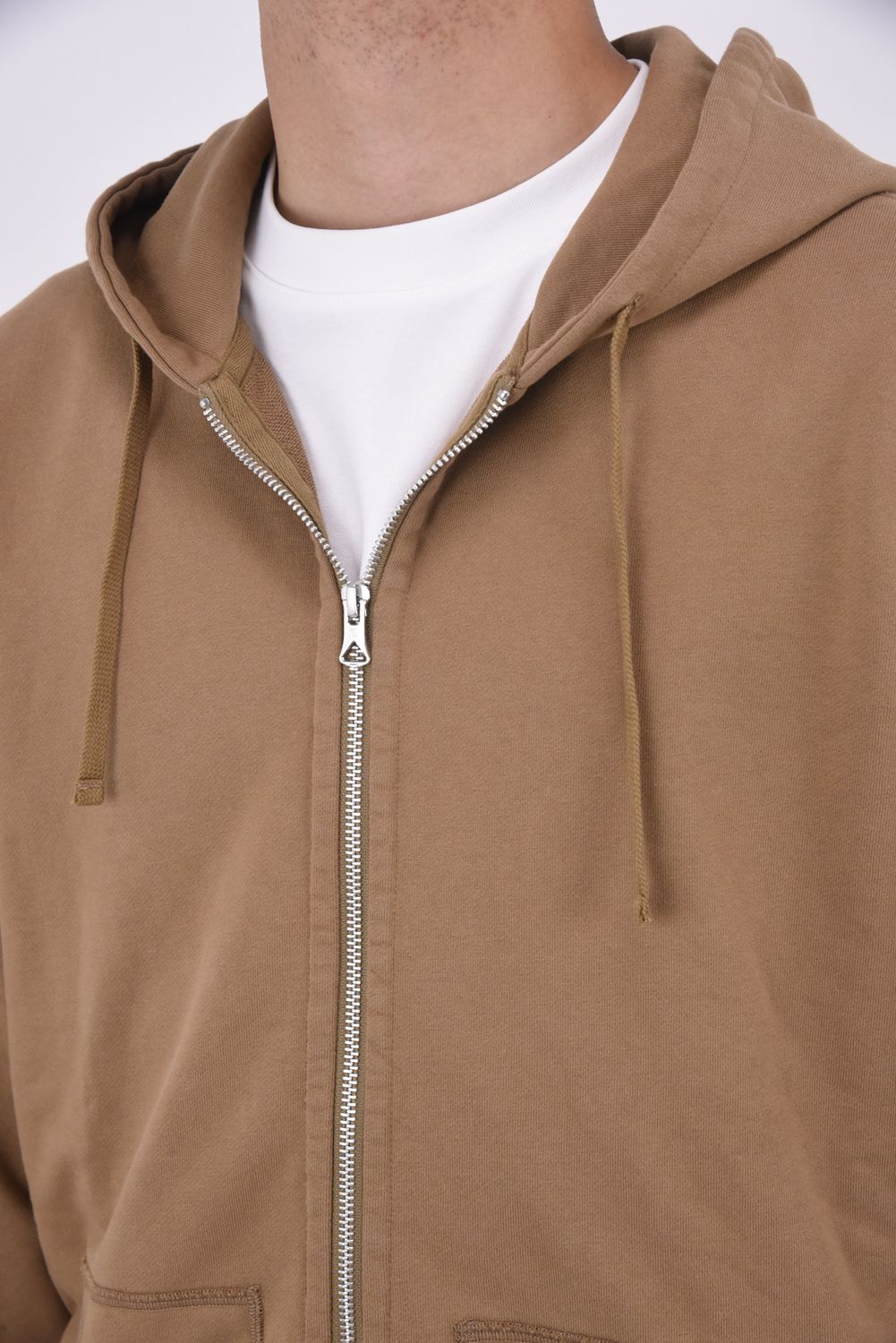 【国内正規品】【24SSシーズンカラー】 MIDWEIGHT TERRY CLASSIC FULL ZIP HOODIE / ミッドウェイトテリー フルジップパーカー リラックスシルエット クレイ