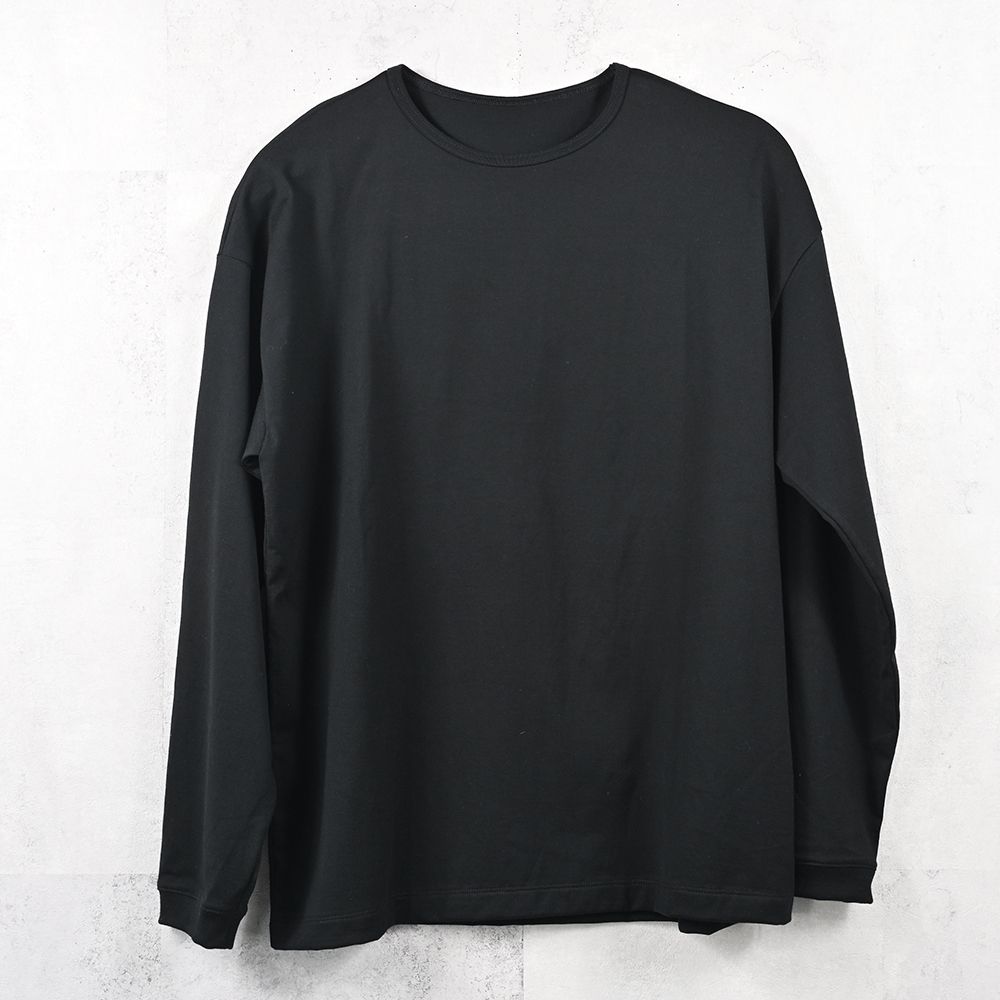 PIN ST RC over longsleave Tee / バックロゴプリント オーバーサイズ ロングスリーブTシャツ (ブラック) (7月中旬入荷予定) ※オーダー締切:5月23日(土)17時