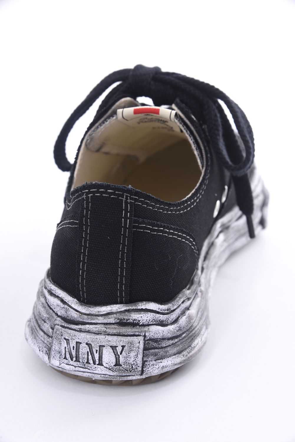 "HANK" OG Sole Garment Dyed Canvas Low-top Sneaker / オリジナルソール ガーメントダイキャンバス ローカット ブラック