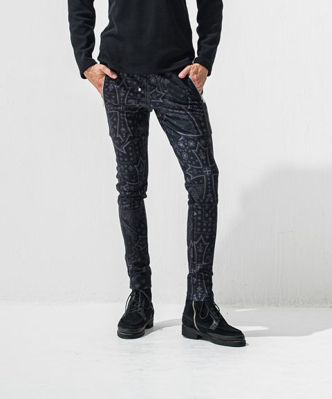 Johnson LINE PT / 360°ストレッチ ジョンソンラインパンツ (クロスブラック) (1月上旬入荷予定) ※オーダー締切:9月7日(月)17時)