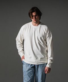 light blister trainer / ライトブリスターニット トレーナー (オフホワイト) (9月上旬入荷予定) ※オーダー締切:5月23日(土)17時