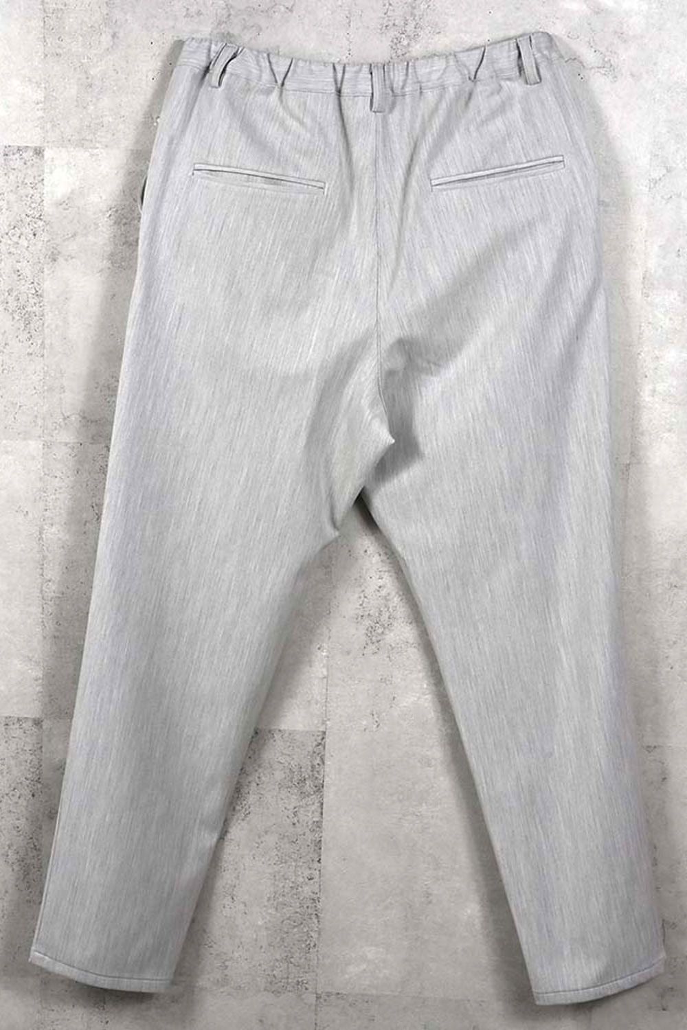 PAT WIDE EASY PANTS / ワイドテーパード イージースラックス (グレー) (1月上旬入荷予定) ※オーダー締切：9月1日(月)18:00