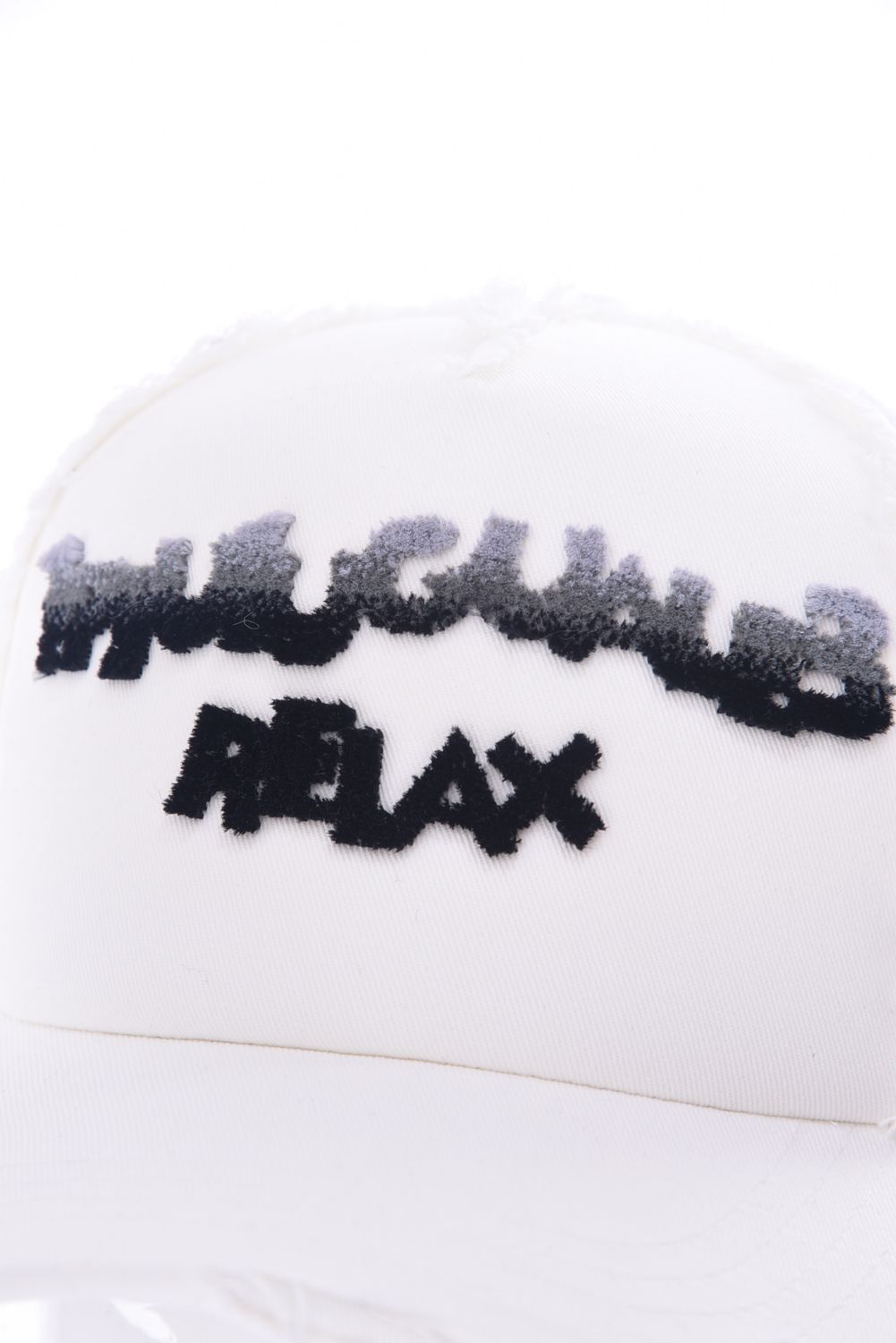 TOOTHBRUSH EMBROIDERY CAP / グラデーション 3Dロゴキャップ ホワイト