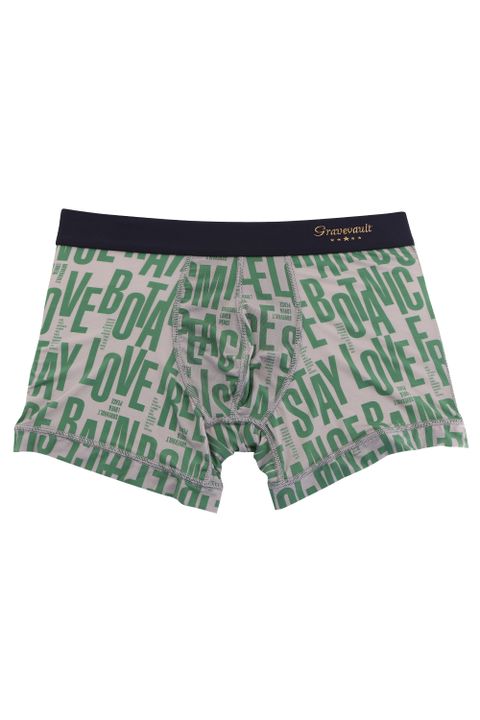 Typography Short Boxer - サンドベージュ