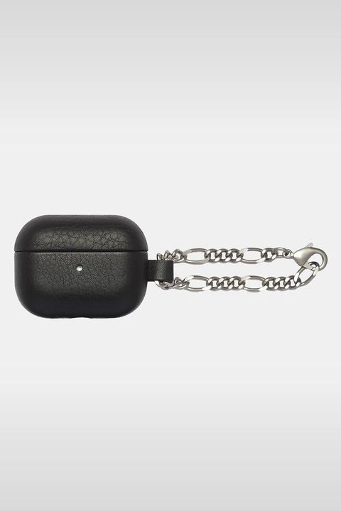 LEATHER AirPods Pro CASE WITH CHAIN / チェーン付レザーAirPods Proケース (ブラック)
