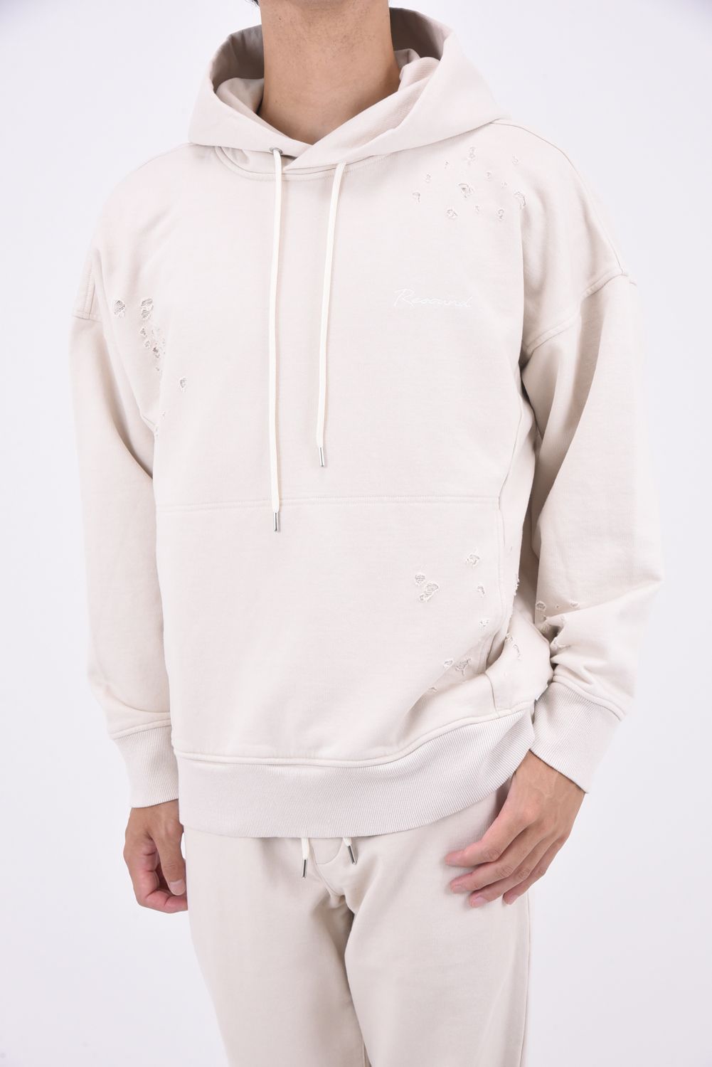 VINTEAGE LOOSE HOODIE / ルーズフィット パーカー クラッシュグレージュ