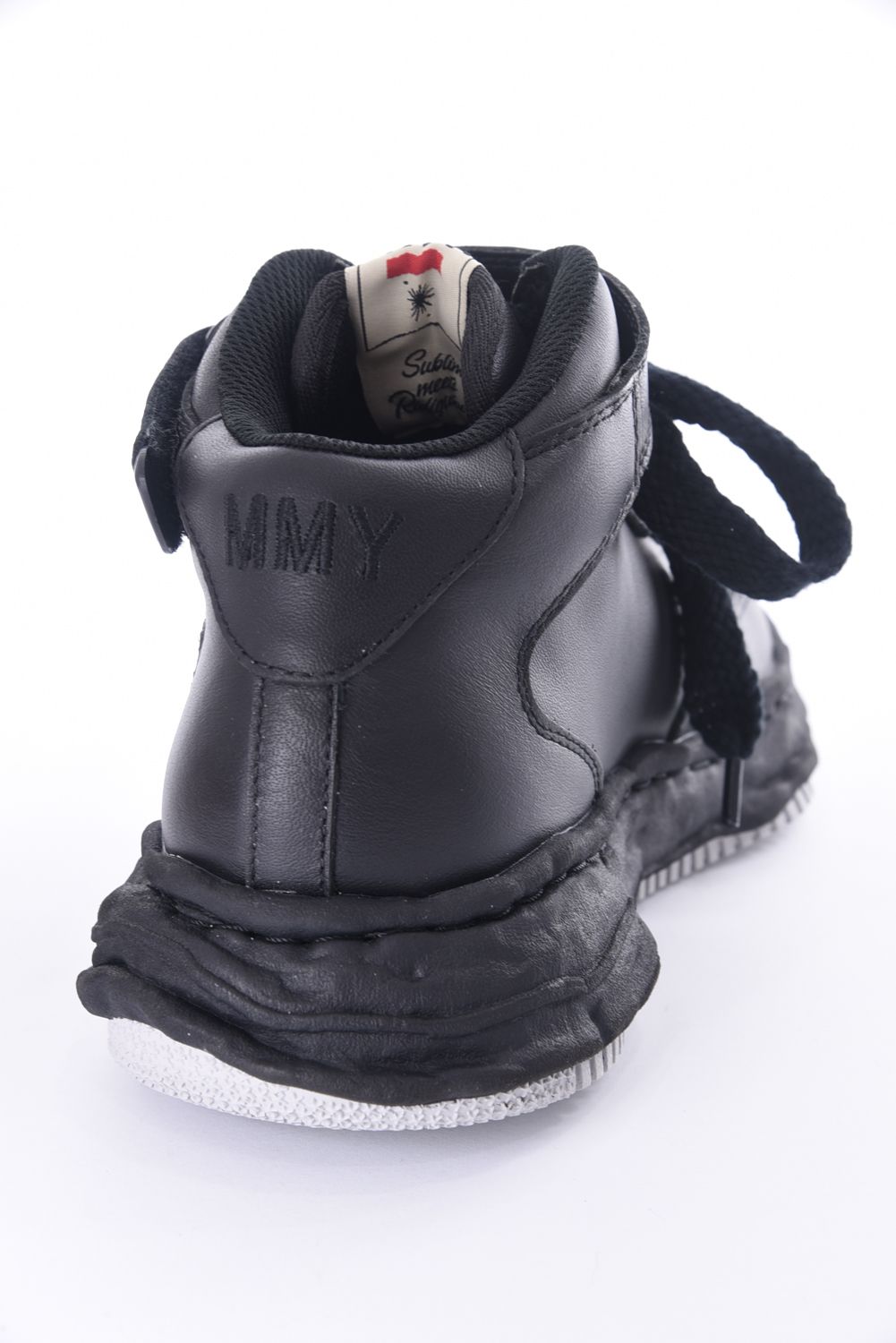 "WAYNE" OG Sole Leather Hi-top Sneaker / オリジナルソール レザー ハイカットスニーカー ブラック