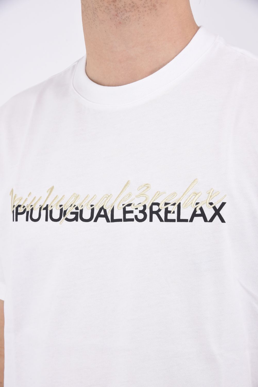 DOUBLE LOGO T-SHIRT / ダブルロゴ クルーネックTシャツ ホワイト