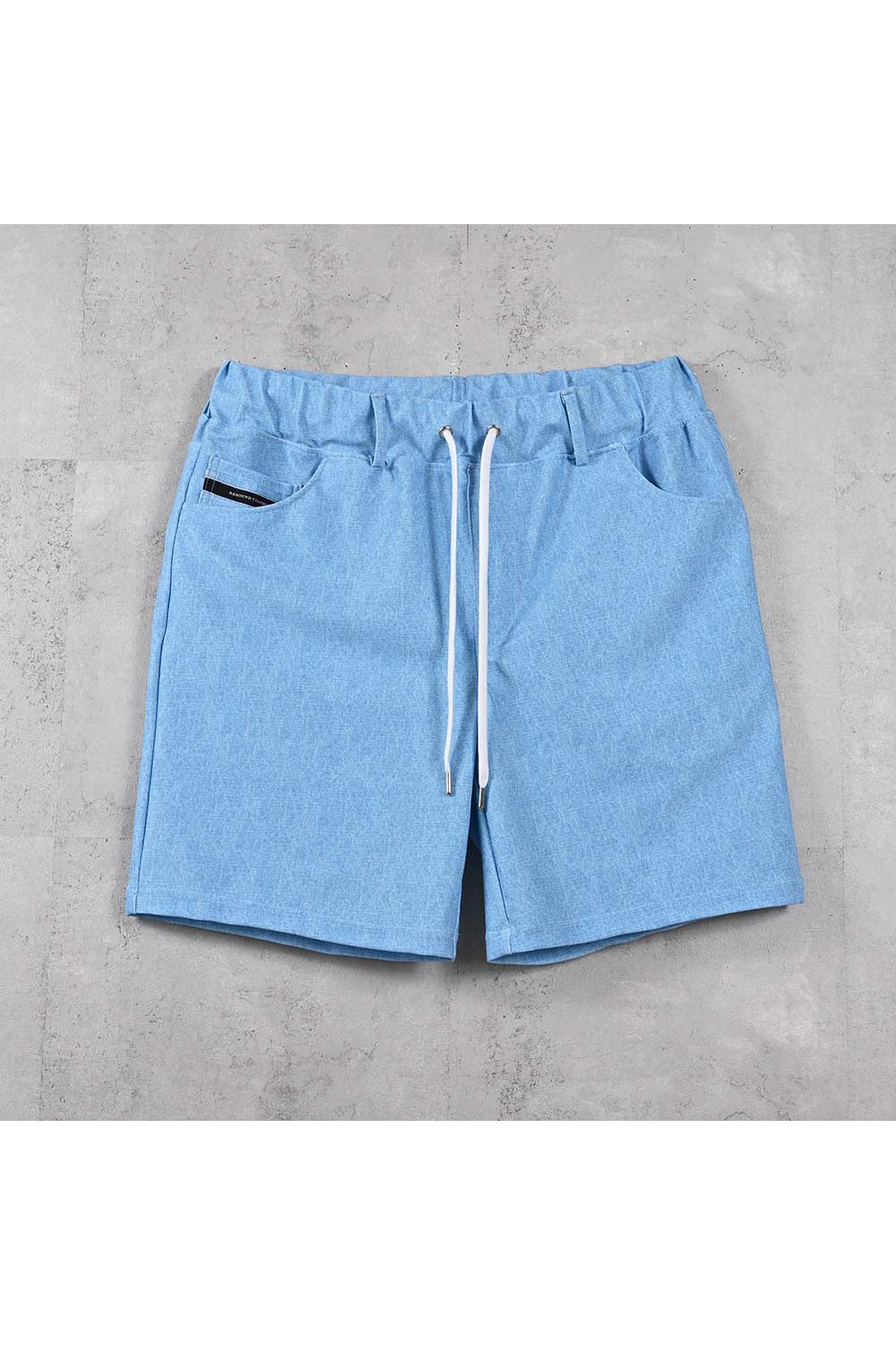 RUSH DENIM SHORTS / ラッシュガード デニムデザイン ショートパンツ (ライトインディゴ) (5月末入荷予定) ※オーダー締切:2月15日(日)18時