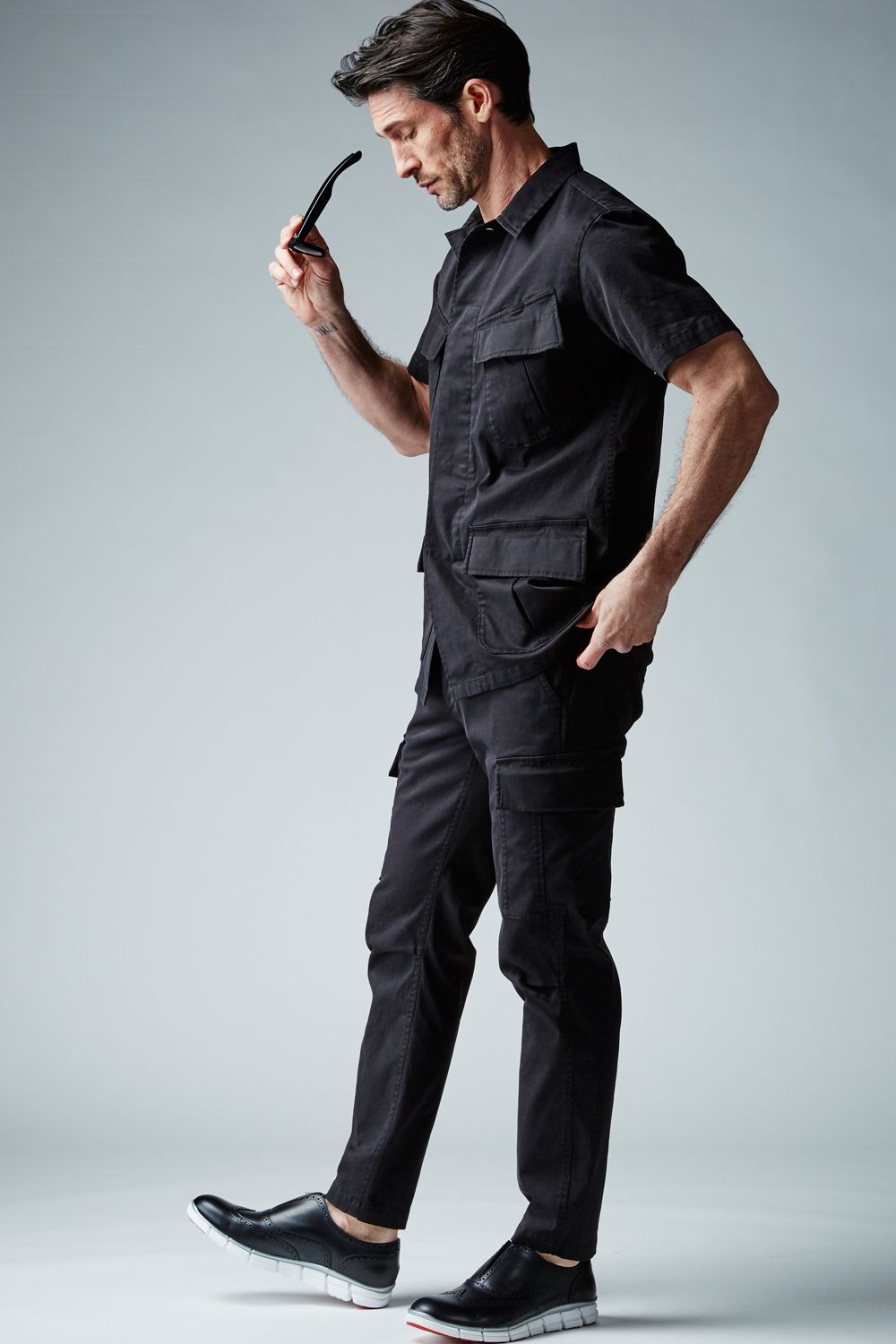 【BLACK MILITARY Vol.7】 JUNGLE FATIGUE S/S SHIRT -BLACK- (9月頃入荷予定 )※オーダー締切8/6(金)11:59迄