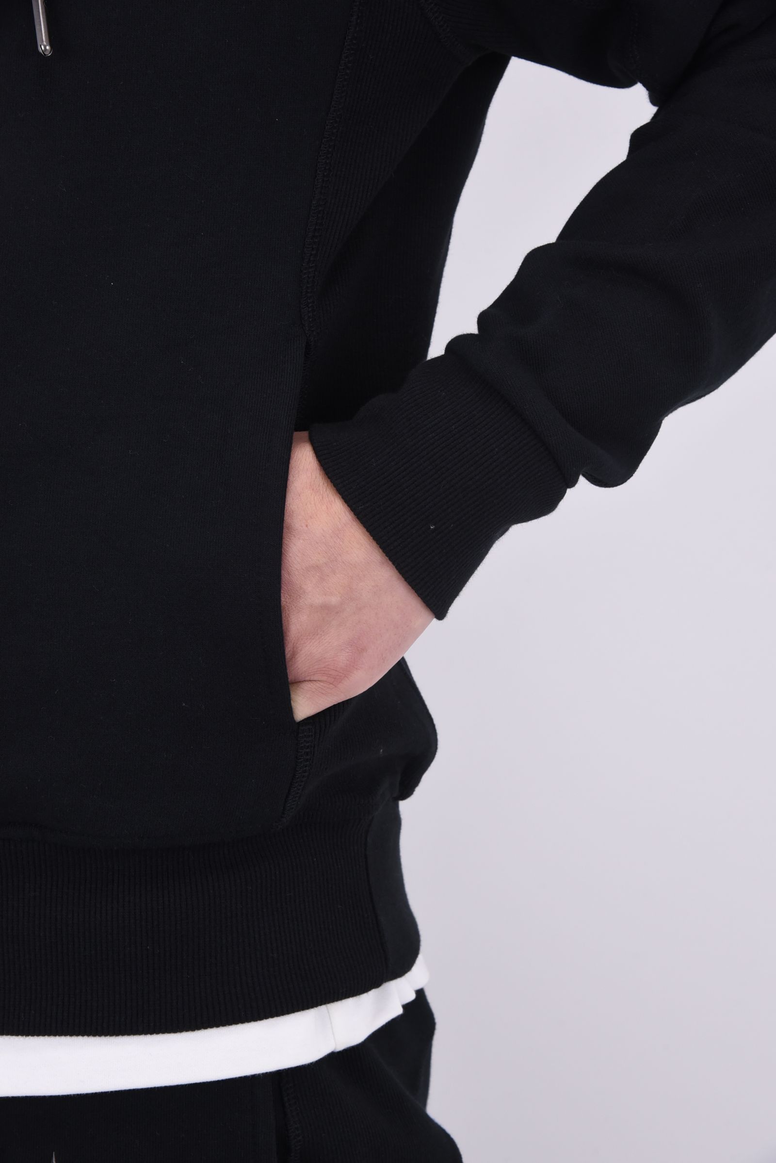 CIRCLE HOODIE / サークルロゴ ジップアップフーディー (ブラック)