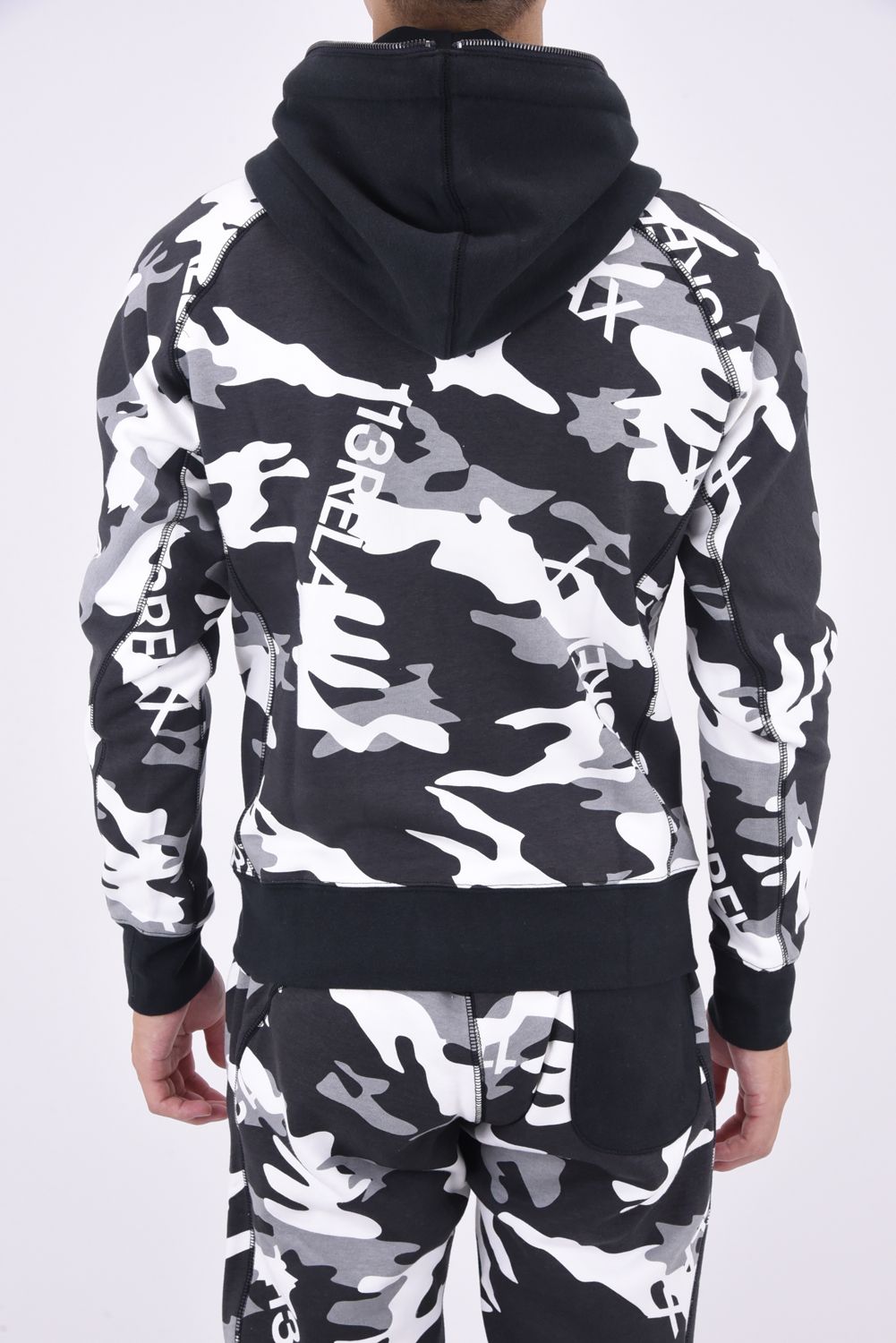 SUPER HEAVY 500 CAMO HOODIE / スーパーヘビー スウェット カモ柄パーカー ブラックカモ