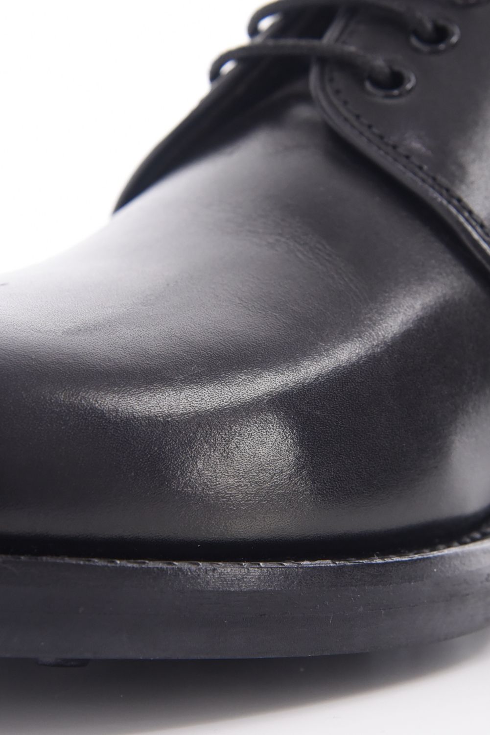 【訳ありアウトレット品】 ARCHWAY / プレーントゥ レザーシューズ フレンチカーフ ブラック