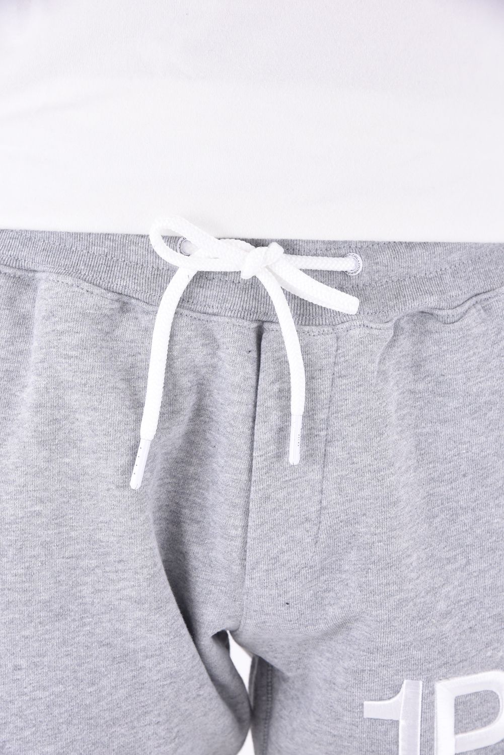 1PIU LOGO HEAVY PANTS / 1PIUロゴ刺繍 スウェットパンツ トップグレー