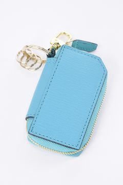 【残り1点】 SMART KEY CASE / LA111GT ゴートレザー スマートキーケース アクアティック / ベージュ