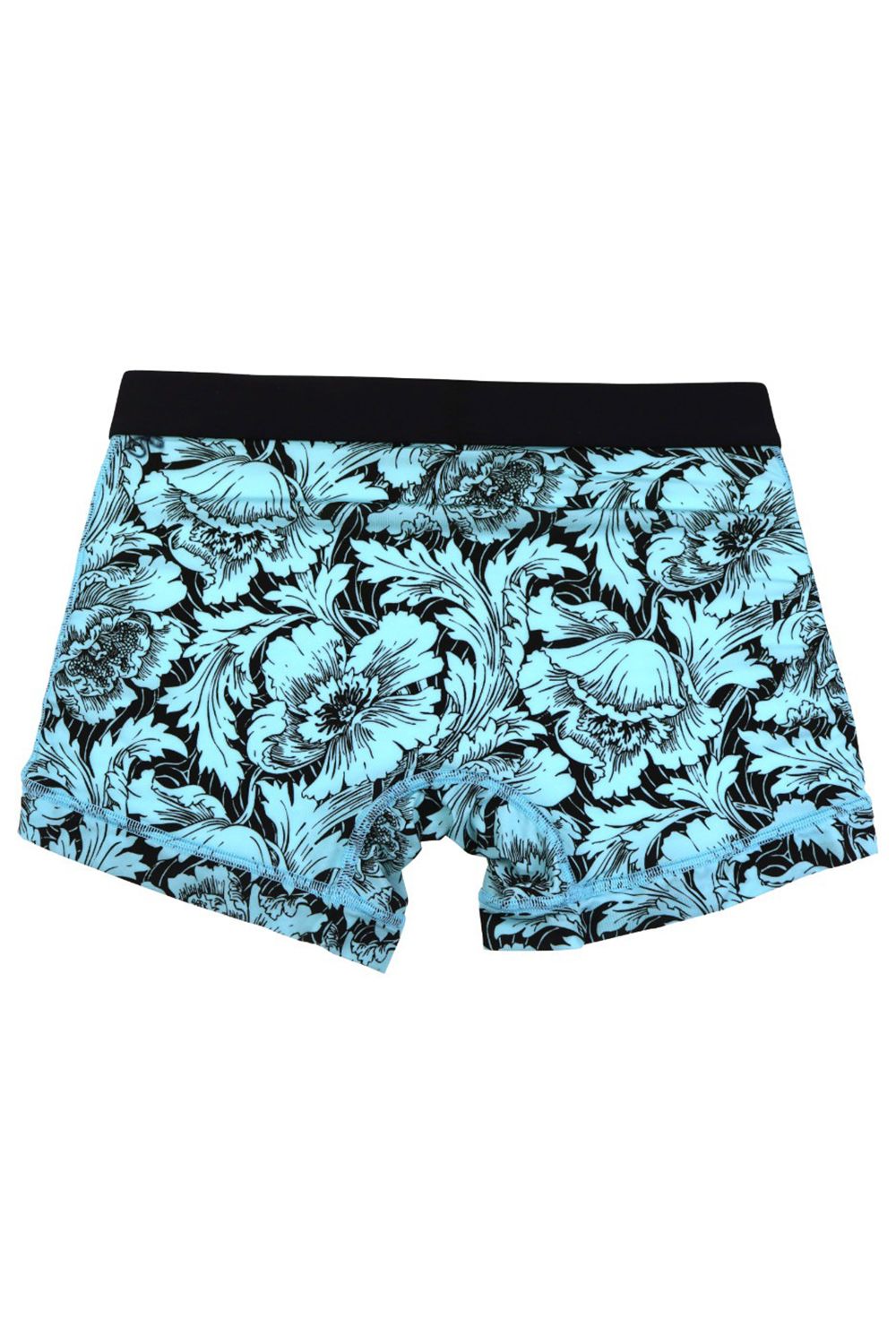 【定番】 Flower Short Boxer - ブラックミント