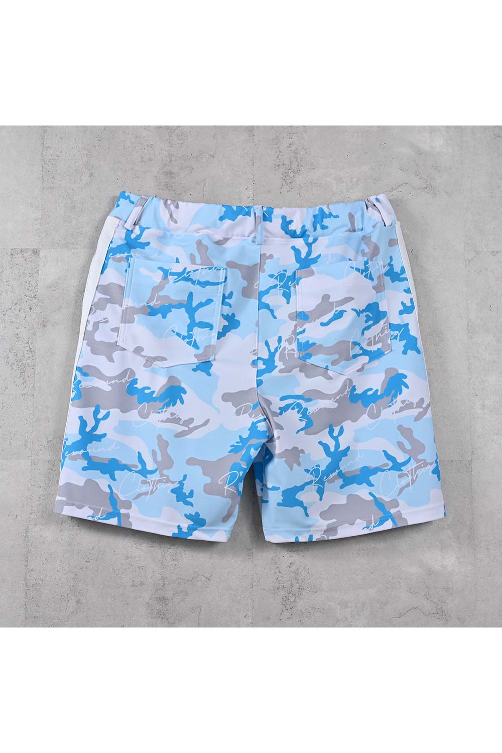 RUSH SHORTS / ラッシュガード カモフラージュ柄 ショートパンツ (サックス) (5月末入荷予定) ※オーダー締切:2月15日(日)18時