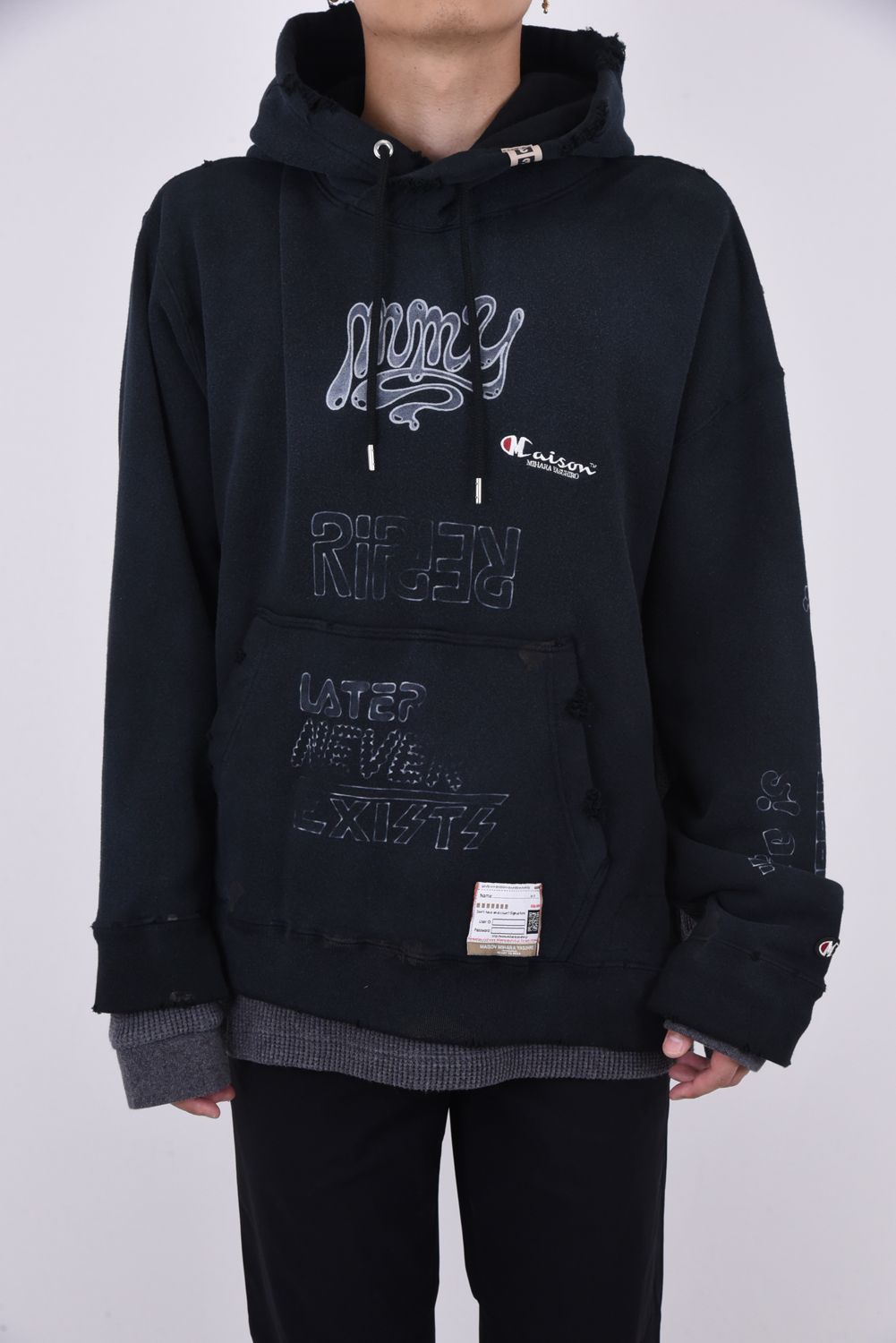 Maison MIHARA YASUHIRO - SHIFT SIDE COMBINED HOODIE