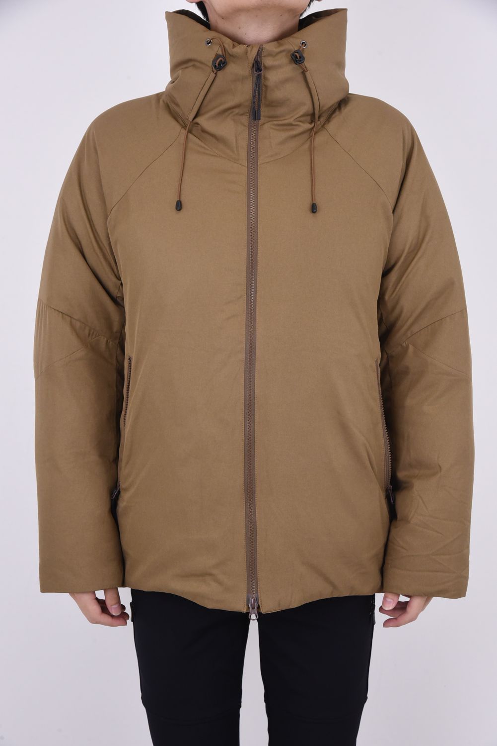 WM / TAION TWILLED DOWN JACKET / WM / タイオン ツイル ダウンジャケット ブラウン
