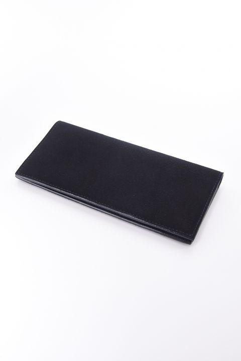 LONG WALLET / LA396 二つ折り ロングウォレット ブラック / ブラック