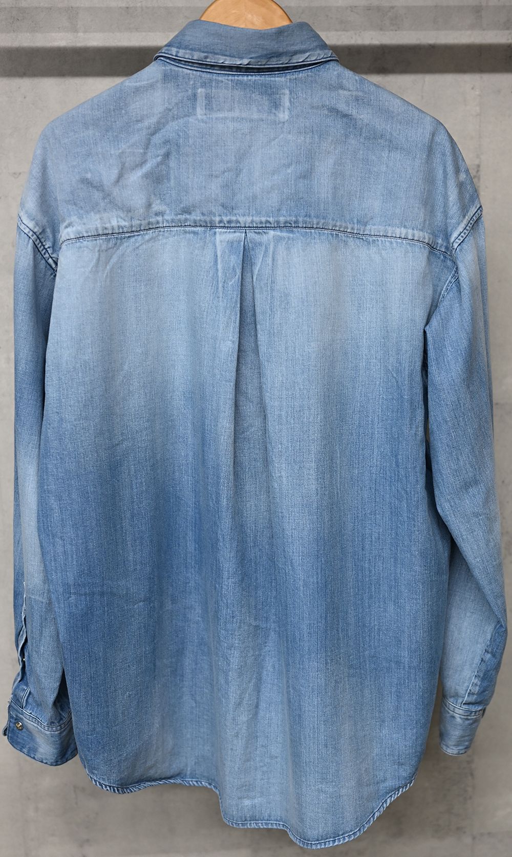 DENIM JACK SHIRTS / ヴィンテージ加工 ダンガリーシャツ インディゴユーズド