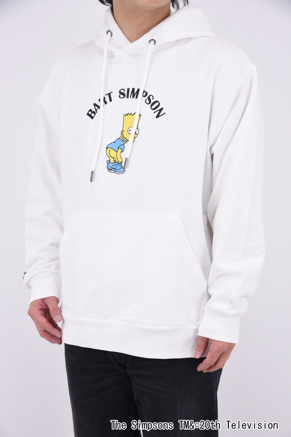 BART SIMPSON HOODIE / シンプソンズプリント フーディ (ホワイト)