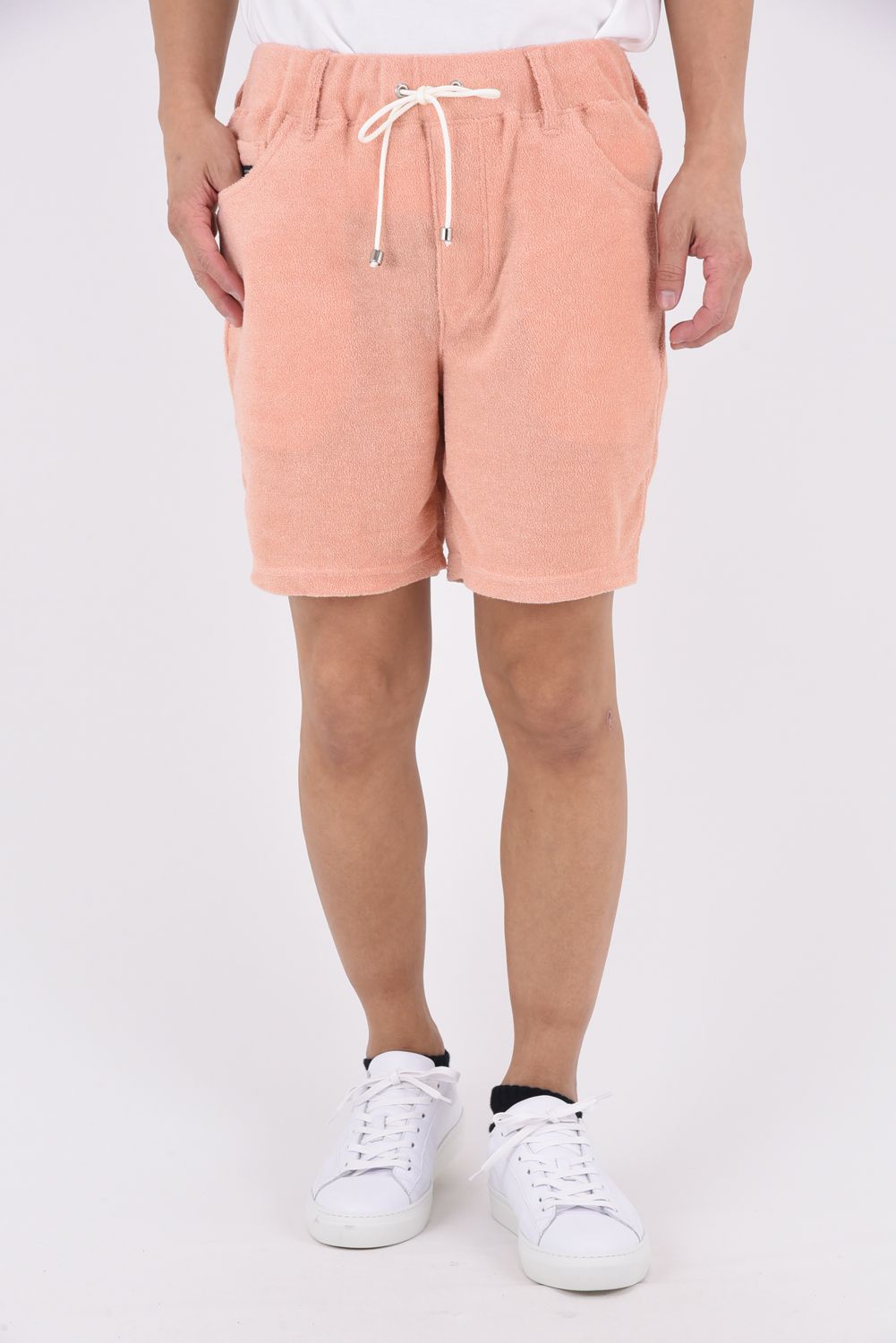 VINTAGE PILE SHORTS / パイル生地 ヴィンテージ風 ショートパンツ (ピンク)
