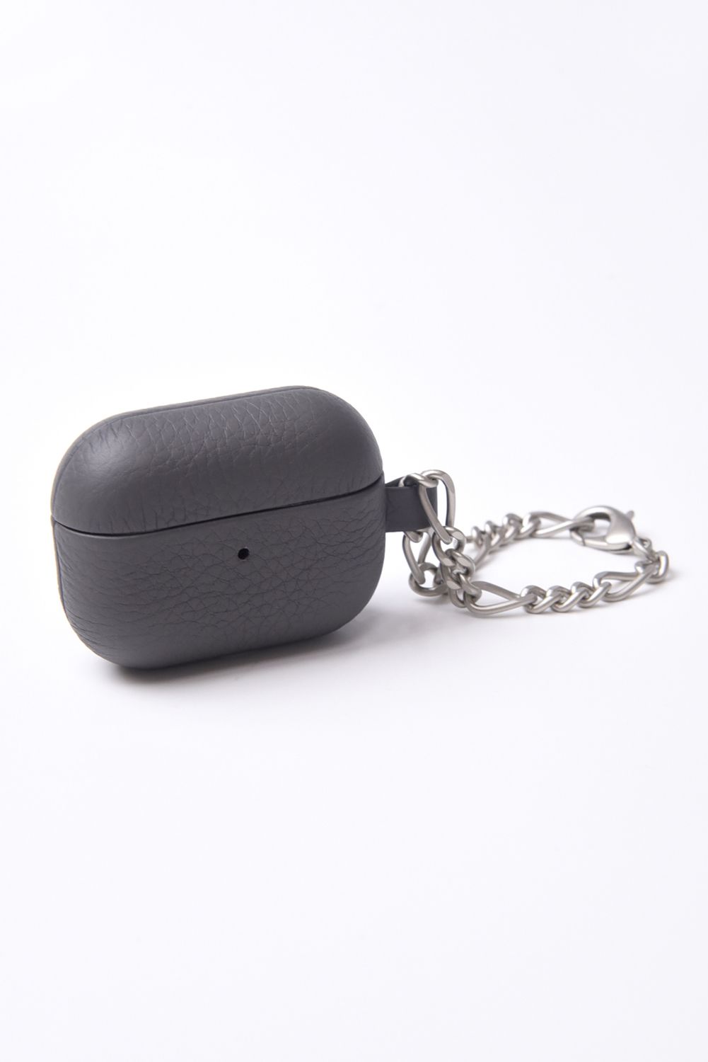 LEATHER AirPods Pro CASE WITH CHAIN / チェーン付レザーAirPods Proケース (グレー)