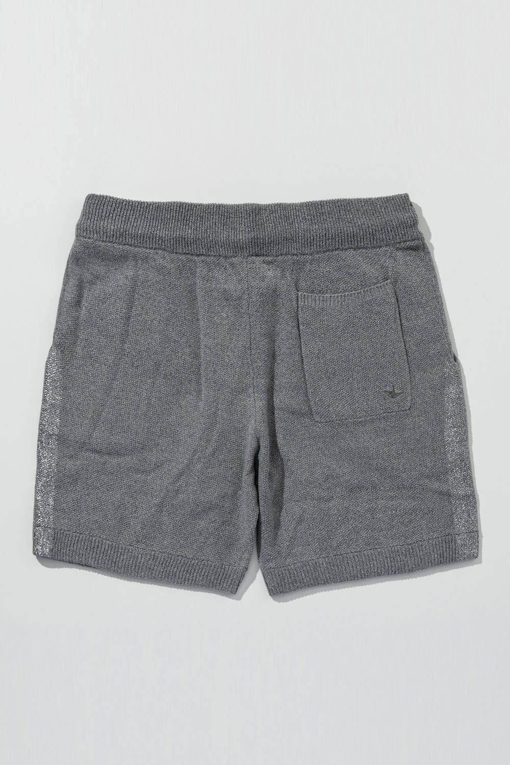 【26SS】 PARTIAL FOIL PRINT SHORTS KNIT / 箔プリント ニットショーツ (グレー) (2月上旬入荷予定)